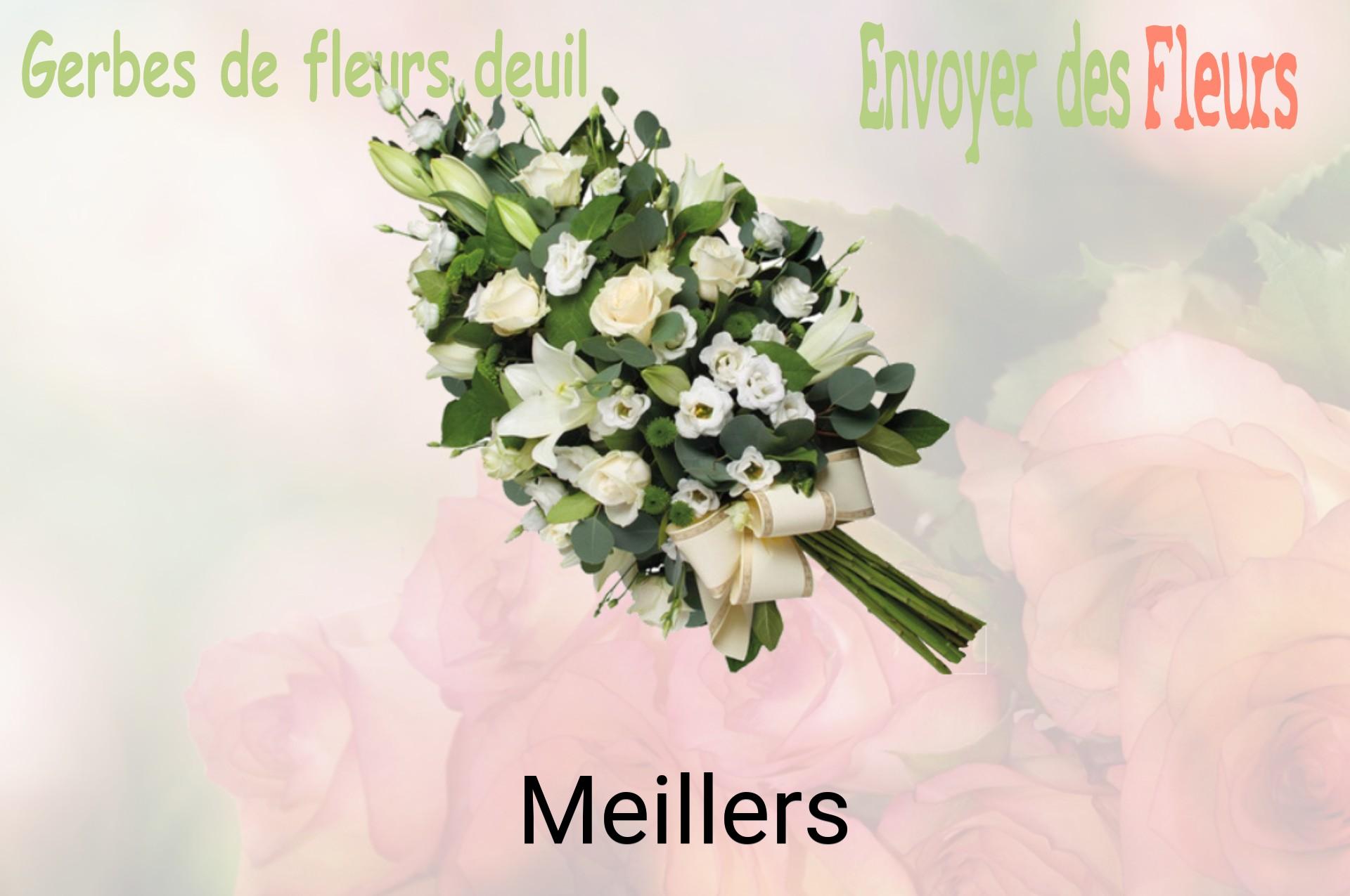 Gerbe de fleurs de deuil livrée à Meillers